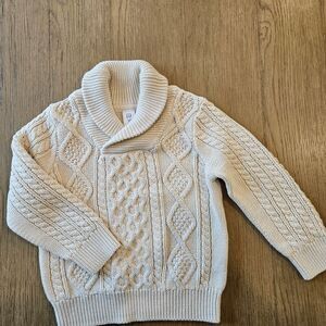 GAP Ivory Knit Sweater Boy Size 3T